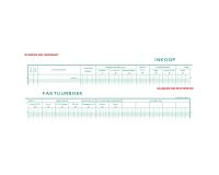 Piqûre TVA Entrées - texte NL - 31 lignes - avec feuille d'identification