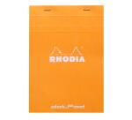 dotPad - gehefter Block Rhodia No.16 A5, 80 Blatt dot/punktkariert - Orange
