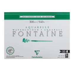 Fontaine bloc collé 1 côté 10F 26x36cm 300g grain torchon