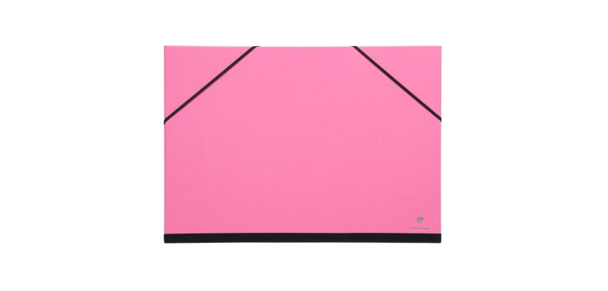 Carton à dessin Couleur à élastiques 37x52cm - Fuchsia
