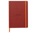 Rhodiarama carnet souple A5 160 pages dot papier ivoire 90g fermeture élastique - Nacarat