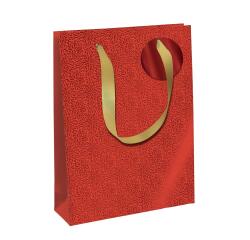Fancy Xmas, große Geschenktasche 26,5x14x33 cm - Rot