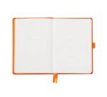 Rhodiarama Goalbook rembordé rigide A5 240 pages dot papier blanc 90g - Tangerine