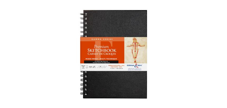 Gamma Series carnet spiralé 50F 17,8x25,4cm 150g - Ivoire
