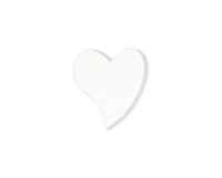 * Petit coeur plein forme sexy 12cm - Blanc