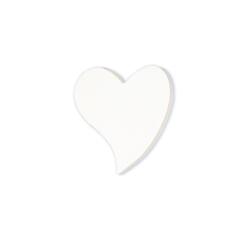 * Petit coeur plein forme sexy 12cm - Blanc