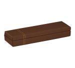 Plumier, en simili cuir, bronze