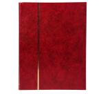 Album de timbres simili-cuir 48 pages noires - 22,5x30,5 cm