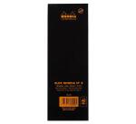 Bloc agrafé Rhodia N°8 7,4x21 cm 80 feuillets petits carreaux 5x5 80g - Noir