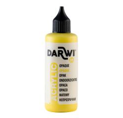 DARWI Acrylfarbe opak, Flasche 80ml, Sonnengelb - Sonne|