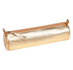CUIRISÉ - Trousse ronde Ø5,5x22 - Doré