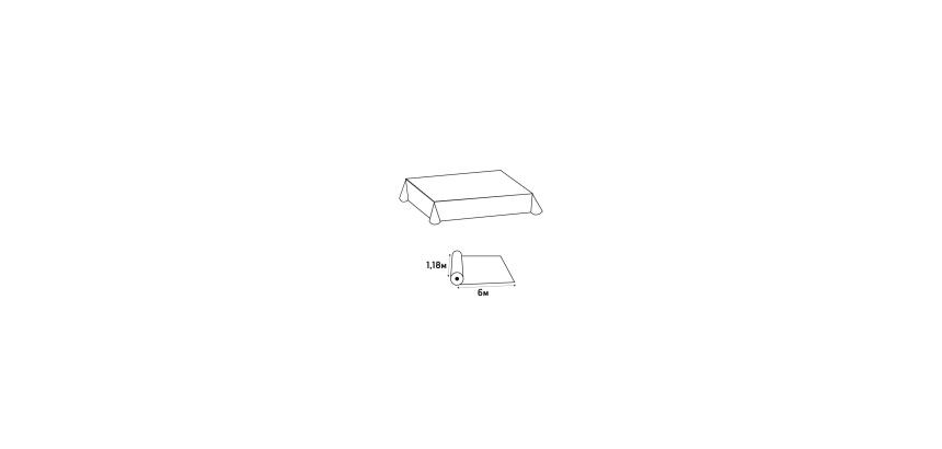 Linen Tablecloth Roll 1.18 x 6 m