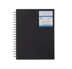 Goldline carnet spiralé 40F 17,8x25x4cm 250g - Noir