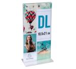 Porte-visuel droit vertical DL - Cristal