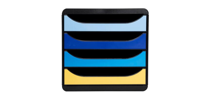 Módulo Clasificador Big Box 4 cajones A4+ 34,7x27,8x27,1 cm - BeeBlue - Colores surtidos