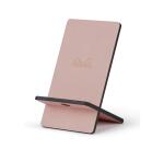 Rhodiarama support pour téléphone mobile simili cuir italien 13x8x8,5 cm - Touche de rose
