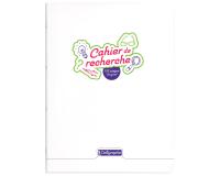 Cahier de Recherche piqué 8000 POLYPRO 24x32 cm 192 pages uni 70 g - Incolore