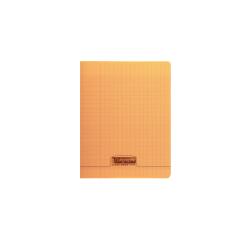 Cahier piqué 8000 POLYPRO 17x22 cm 32 pages grands carreaux 90 g - Orange