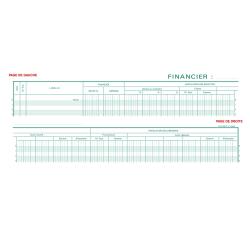 Piqûre Registre financier - texte FR - 80 pages