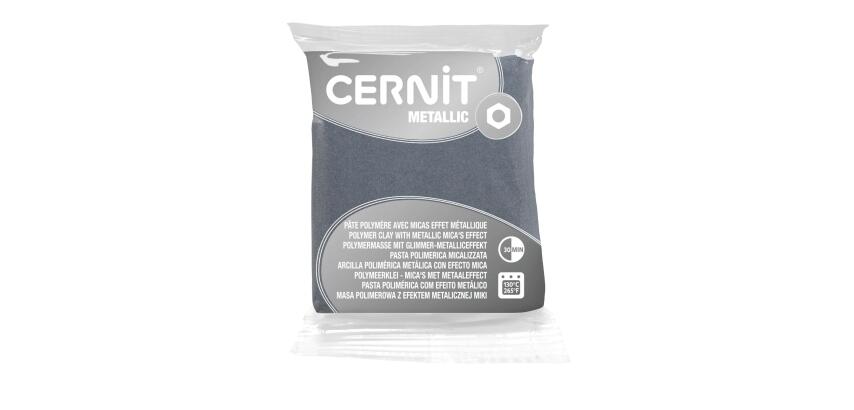 Cernit Metallic Polymer Clay - 56g - Silver