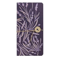 Jardin des Sens, Notizbuch slim 9x18 cm, 40 Blatt blanko 90g, Knopfverschluss, sortiert