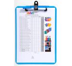 IDERAMA® klemplaat - Formaat 22,5x31,5 cm voor A4 - Geassorteerd