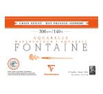 Clairefontaine Fontaine Watercolour Block - 12 x 18cm - 12 Sheets - 300gsm - Hot Pressed