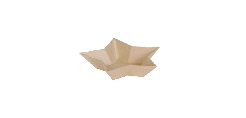 Petit vide poches étoile 15x15x3cm - Kraft