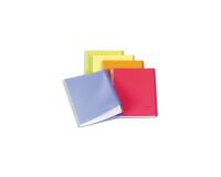 Cahier reliure intégrale Linicolor FRESH A4+ 160 pages petits carreaux 4 couleurs de bande couverture plastique polypropylène rainuré - Assortis