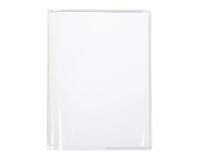 Protège-cahiers cristalux avec rabats marque-pages PVC 22/100ème 24x32 cm - Incolore