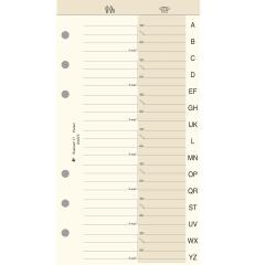 Recharge Exatime 17 Pocket - Répertoire alphabétique indexé