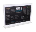 Stand-up horizontal sign holder A5 clear - Crystal