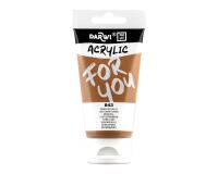 Darwi For You tube de peinture acrylique 75 ml - Sienne naturelle