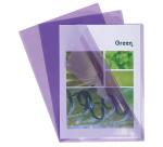 Sachet de 10 pochettes coin PVC lisse haute résistance 13/100e - A4