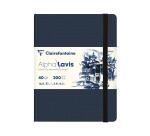 Clairefontaine Alpha Lavis Sewn Sketchbook - A5 - 40 Sheets - 200gsm - Blue
