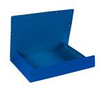 3-flap folder with elastic straps 600gsm hard glazed mottled pressboard - A2 size