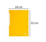 Chemise à élastiques Maxi capacity carte lustrée 425gm2 - A4 - Jaune