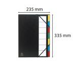 Trieur rigide ordonator dos extensible 7 compartiments noir