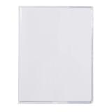 Protège-cahiers cristalux avec rabats marque-pages PVC 22/100ème 17x22 cm - Incolore