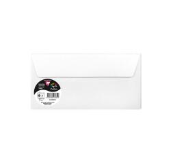 Packung mit 5 Pollen-Umschlägen 110x220mm 120g/m2 - Irisierend Weiß