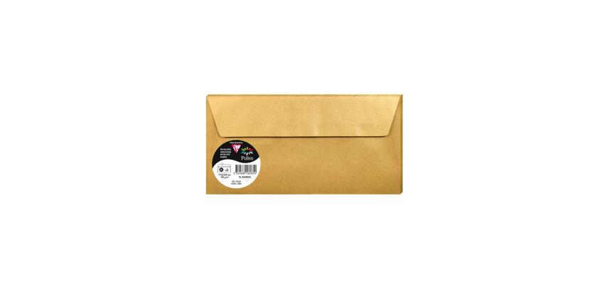 Paquet de 5 enveloppes Pollen 110x220mm 120g/m2 - Or