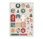 PAPIERS IMPRIMÉS, Bloc de 20 feuilles à motifs 160g/m2 au format A4 (21x29,7cm) + 1 idée créative - Souvenirs de Noël - Multicolore