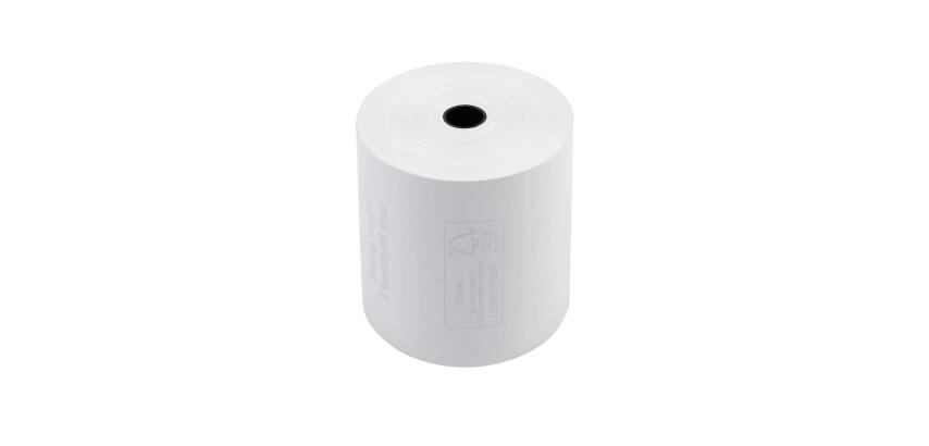 Rotolo per scontrini term 55g 80x80x12x76 sBPA - Bianco