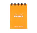 Bloc reliure intégrale Rhodia Classic 10,5x14,8 cm 80 feuillets dot microperforé 80g - Orange