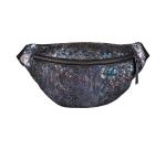 Metallic Black Leather Fanny Pack 30x16.2 cm