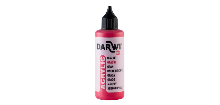 Darwi Flacon de 80 ml de Peinture Acrylique Universelle Opaque - vermillon