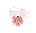 Graffy Pop Mandala 3D, Meerestiere - Blau