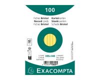 Fichas de cartulina bristol 205 g/m2 - Rayado - 105x148 mm - Amarillo