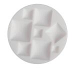 Cernit moule en silicone ø 7 cm Cabochons carrés - Blanc