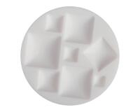 Cernit moule en silicone ø 7 cm Cabochons carrés - Blanc